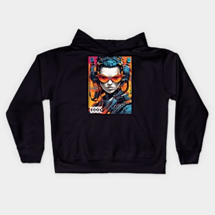 Code Keeper Futuristic Anime Character Kids Hoodie